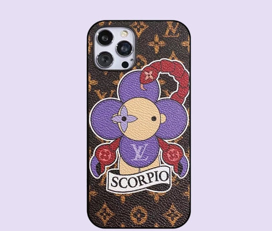 Scorpio Love ペイント iPhone ケース カスタムメイド