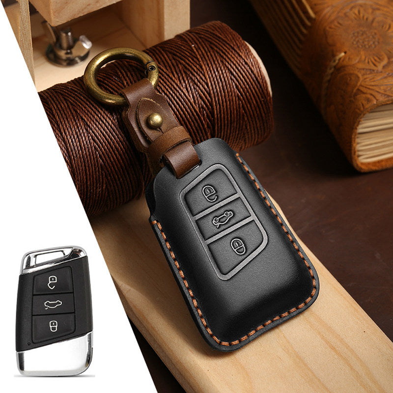 Top-Grain-Leder-Volkswagen-Schlüsseletui