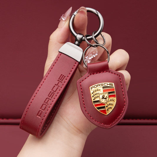 Μπρελόκ Porsche από γνήσιο δέρμα