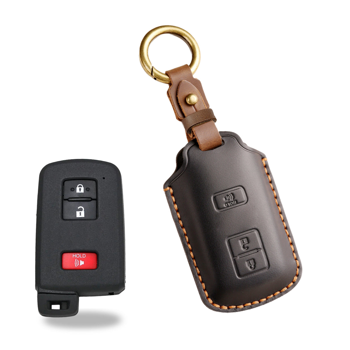 Pouzdro na klíče Toyota z horní kůže