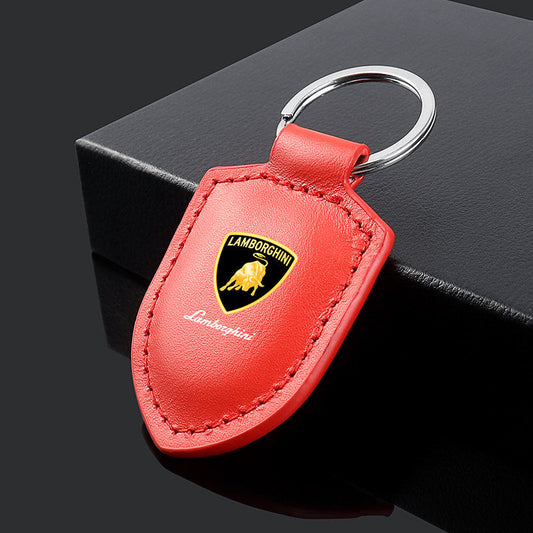 Μπρελόκ από γνήσιο δέρμα Lamborghini Crest Emblem