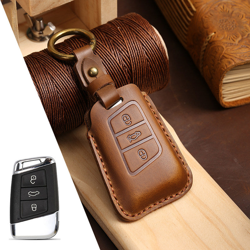 Top-Grain-Leder-Volkswagen-Schlüsseletui